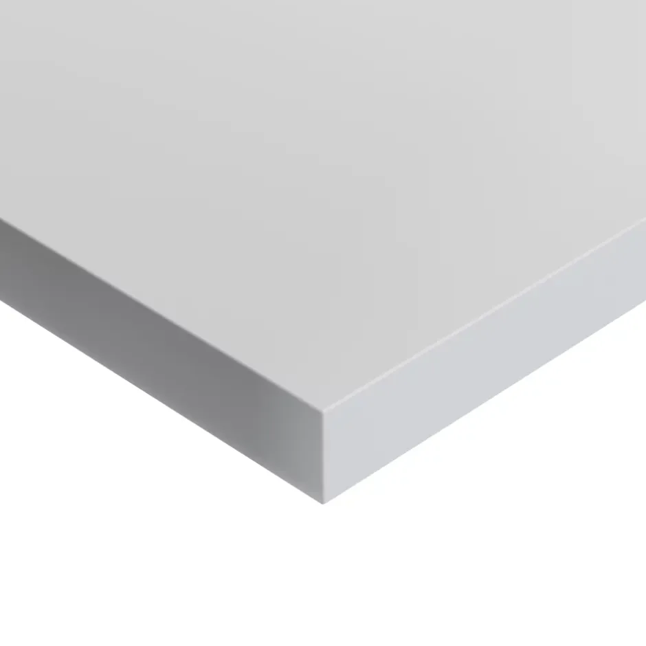GoodHome Plan de toilette L.140 x l.45 x ép.1,8 cm blanc mat Kentia