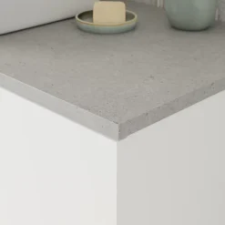 GoodHome Plan de toilette L.120 x l.45 x ép.2 cm effet granite gris Cadélia