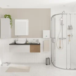 GoodHome Plan de toilette L.100 x l.45 x ép.2 cm effet marbre noir Cadélia* Plan De Travail Buanderie|Plan De Travail Salle De Bains