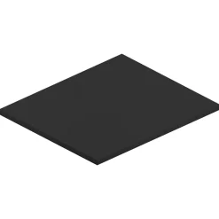 Ipiemme SRL Plan de toilette noir mat L.60 x l.51,5 x ép.2 cm, Pura+* Plan De Travail Buanderie|Plan De Travail Salle De Bains
