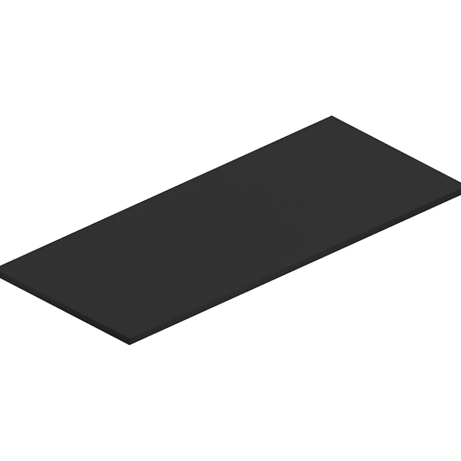Ipiemme SRL Plan de toilette noir mat L.120 x l.51,5 x ép.2 cm, Pura+* Plan De Travail Buanderie|Plan De Travail Salle De Bains