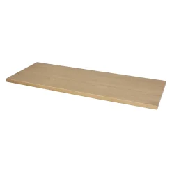 GoodHome Plan de toilette placage chêne L.120,4 x l.45,2 x ép.2,8 cm, Perma