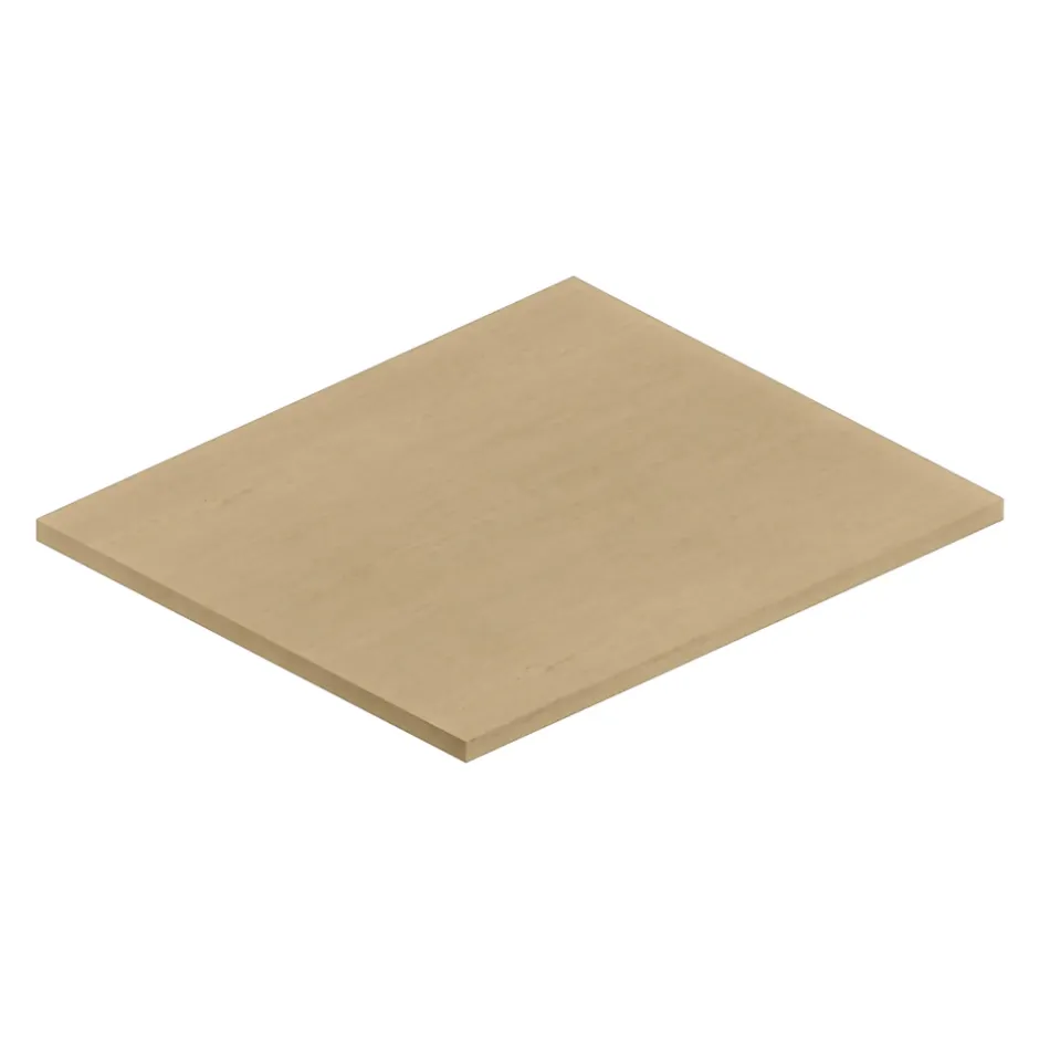 Ipiemme SRL Plan de toilette plaqué chêne miel L.60 x l.51,5 x ép.2 cm, Pura+