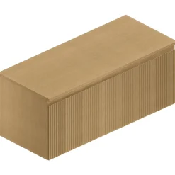 Ipiemme SRL Plan de toilette plaqué chêne miel L.120 x l.51,5 x ép.2 cm, Pura+