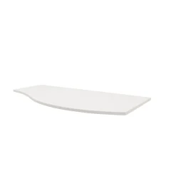 Plan de toilette pour vasque à poser version droite Vague blanc brillant 103,1 cm* Plan De Travail Buanderie|Plan De Travail Salle De Bains