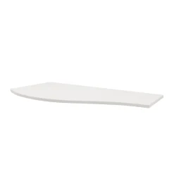 Plan de toilette pour vasque à poser version gauche Vague blanc mat 103,1 cm* Plan De Travail Buanderie|Plan De Travail Salle De Bains