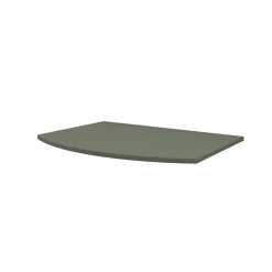 Plan de toilette pour vasque à poser Vague kaki mat 69,4 cm
