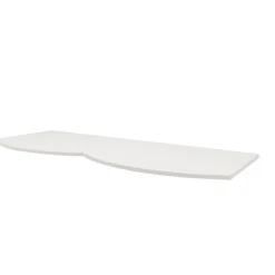 Plan de toilette pour vasque à poser Vague blanc mat 137,8 cm