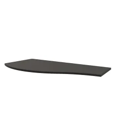 Plan de toilette pour vasque à poser version droite Vague anthracite brillant 103,1 cm