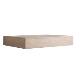 Mob-In Plan de toilette suspendu pour vasque WILL - 60 cm - Ep. 12 cm - Décor Chêne