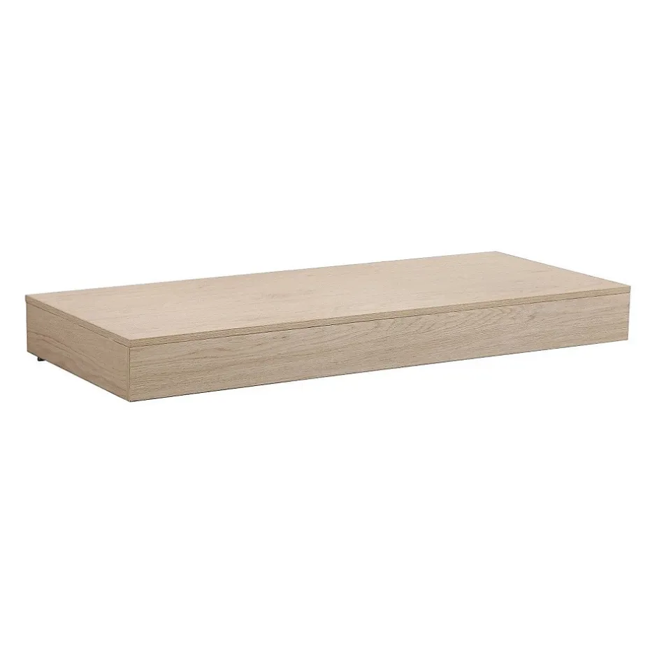 Mob-In Plan de toilette suspendu pour vasque WILL - 120 cm - Ep. 12 cm + Equerres invisibles - Décor Chêne