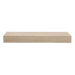 Mob-In Plan de toilette suspendu pour vasque WILL - 120 cm - Ep. 12 cm + Equerres invisibles - Décor Chêne
