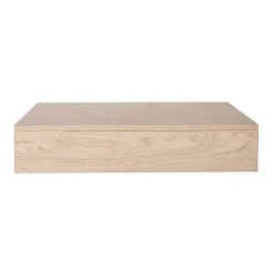 Mob-In Plan de toilette suspendu pour vasque WILL - 60 cm - Ep. 12 cm + Equerres invisibles - Décor Chêne