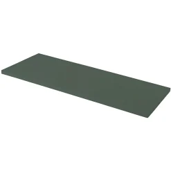 GoodHome Plan de toilette vert mat L.120,4 x l.45,2 x ép.2,8 cm, Perma* Plan De Travail Buanderie|Plan De Travail Salle De Bains