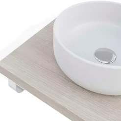 T-Bath Plan de toilette 61x49x3 cm hydrofuge placage frêne naturel* Plan De Travail Salle De Bains