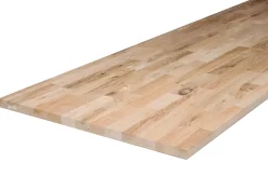 Wood&Sens Plan de travail bois massif Chêne lamellé abouté L.200 X P.65 cm, Ep.36 mm