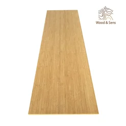 Wood&Sens Plan de travail bois massif Bambou Naturel lamellé collé L.250 x P.65 cm, Ep.26 mm* Plan De Travail Buanderie