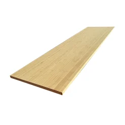 Wood&Sens Plan de travail bois massif Bambou Naturel lamellé collé L.250 X P.65 cm, Ep. 36 mm