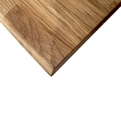 Wood&Sens Plan de travail Chêne massif bord naturel huilé L.250 x l.65 cm, Ep.36 mm