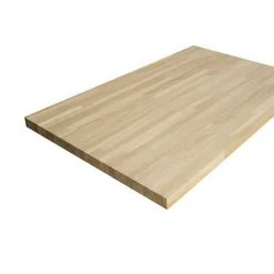 Forestea Plan de travail Chêne massif lamellé collé abouté 2000 x 650 x 26 mm