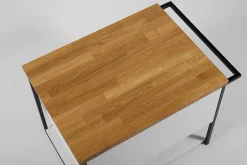 Furnidea Plan de travail en bois chêne massif naturel 120 cm pour meuble de salle de bain* Plan De Travail Salle De Bains