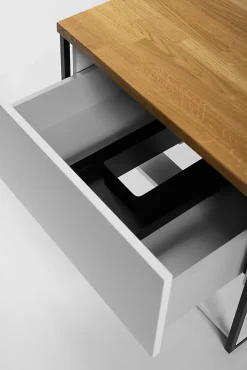 Furnidea Plan de travail en bois chêne massif naturel 120 cm pour meuble de salle de bain* Plan De Travail Salle De Bains