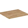 Furnidea Plan de travail en bois chêne massif naturel 50 cm pour meuble de salle de bain* Plan De Travail Salle De Bains