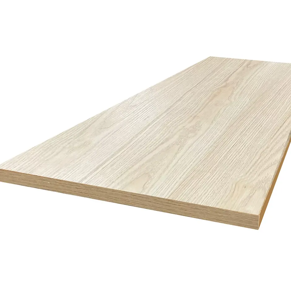 Forestea Plan de travail ilot central stratifié HPL chêne clair 1600 x 900 x 38 mm