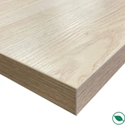 Forestea Plan de travail ilot central stratifié HPL chêne clair 1600 x 900 x 38 mm