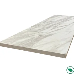 Forestea Plan de travail ilot central stratifié HPL marbre blanc 1600 x 900 x 38 mm* Plan De Travail Buanderie