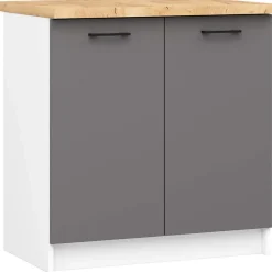 Akord Furniture Factory Plan de travail pour la cuisine basse AKORD S80 OLIWIA Chêne Craft 80 cm couleur Chêne Craft 80x60x3,2 cm
