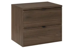 Furnidea Plan de travail pour meuble de salle de bain TERRA VILLA coloris noyer foncé 60 cm* Plan De Travail Salle De Bains