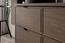 Furnidea Plan de travail pour meuble de salle de bain TERRA VILLA coloris noyer foncé 60 cm* Plan De Travail Salle De Bains