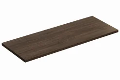 Furnidea Plan de travail pour meuble de salle de bain TERRA VILLA coloris noyer foncé 120 cm* Plan De Travail Salle De Bains