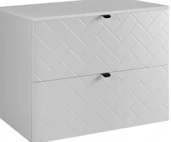 Furnidea Plan de travail pour meuble de salle de bain VENA FLOW blanc mat 60 cm* Plan De Travail Salle De Bains