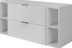 Furnidea Plan de travail pour meuble de salle de bain VENA FLOW blanc mat 120 cm* Plan De Travail Salle De Bains