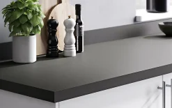 GoodHome Plan de travail stratifié anthracite mat Berberis L.300 x l.62 x Ép.3,8 cm* Plan De Travail Buanderie