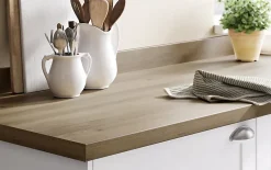 GoodHome Plan de travail stratifié effet bois rustique L.300 x l.62 x ép.3,8 cm, Kabsa