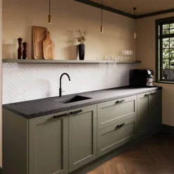Forestea Plan de travail stratifié CPL Granit foncé 3040 x 640 x 38 mm