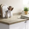 GoodHome Plan de travail stratifié aspect bois Kabsa L.300 x l.62 x Ép.3,8 cm