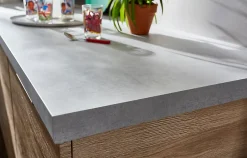 GoodHome Plan de travail stratifié gris effet béton L.300 x l.62 x ép.3,8 cm, Kala* Plan De Travail Buanderie