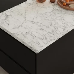 GoodHome Plan de travail stratifié aspect quartzite Berberis L.300 x Ép.3,8 cm