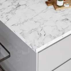 GoodHome Plan de travail stratifié aspect quartzite Berberis L.300 x Ép.3,8 cm