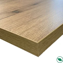 Forestea Plan de travail stratifié HPL chêne 2000 x 650 x 38 mm