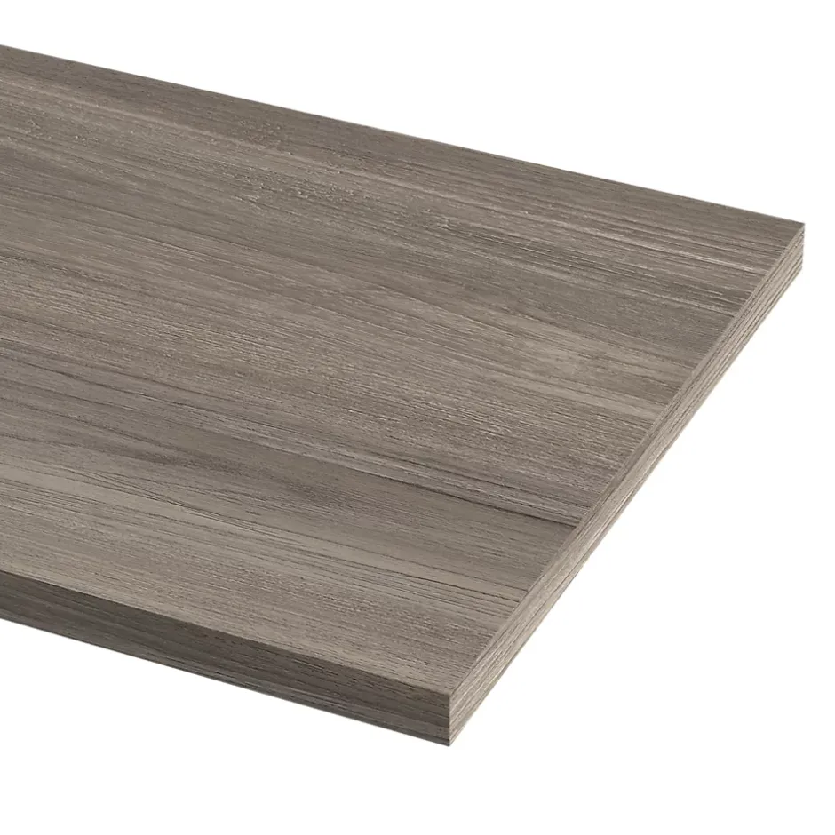 GoodHome Plan de travail stratifié effet bois grège Kala L.300 x Ép.3,8 cm