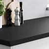 GoodHome Plan de travail stratifié noir mat L.300 x l.62 x ép.3,8 cm Berberis