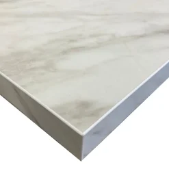 Forestea Plan de travail stratifié HPL marbre blanc 3000 x 650 x 38 mm