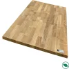 Forestea Plan de travail teck massif lamellé collé abouté 2000 x 650 x 26 mm