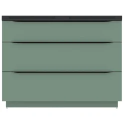 Plan double vasque noir mat en résine l.120 cm, Pamili* Plan Double Vasque