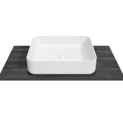 Naturel Plan Stilla 80x2,5x46 cm noir (STILLAF08007)* Plan De Travail Salle De Bains